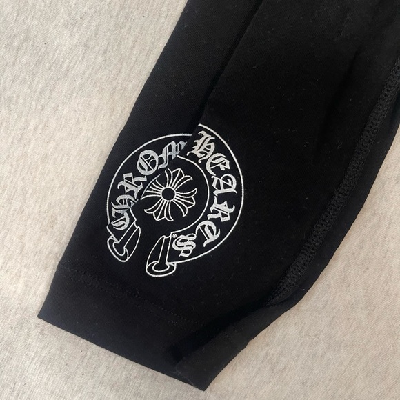 NWT Chrome Hearts Black Horseshoe Logo Leggings S + Packaging - Picture 5 of 7